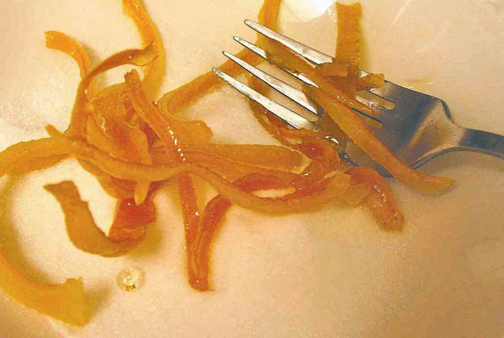 Microwave Candied Orange Peel