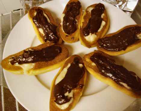 plate of eclairs