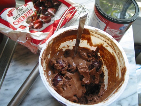 Chocolate Cherry frozen yogurt