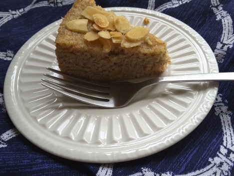 pear almond torte slice