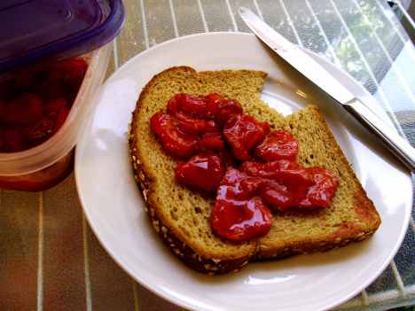 microwave fresh strawberry jam