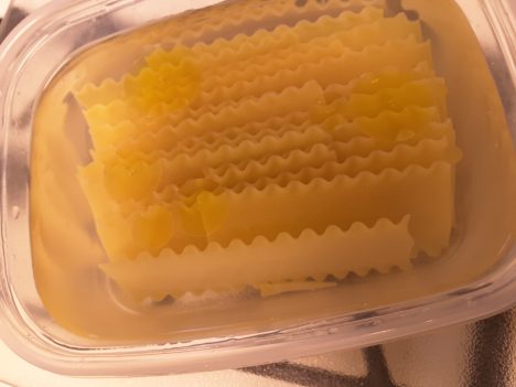 microwaving lasagne noodles