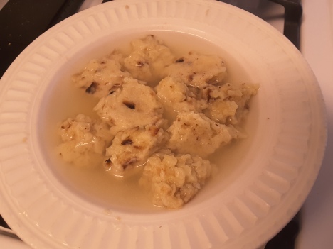 Microwave the parcooked matzah balls, this time in simmering water.